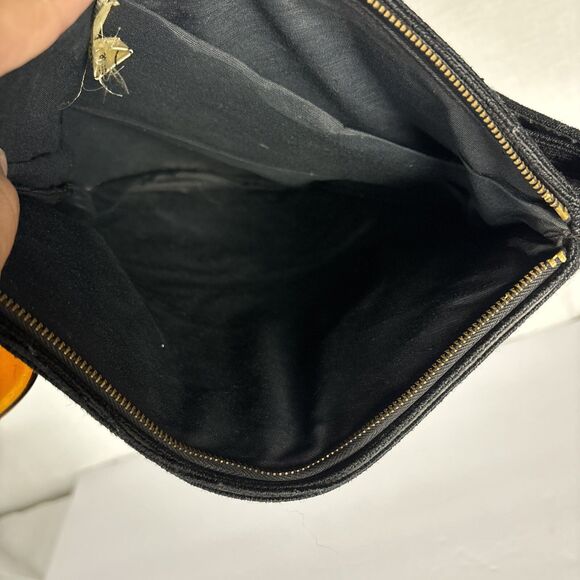 Genuine Corde' by Luxor Handbag Purse Triangular Black Handle Strap - Picture 13 of 16